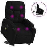 Fauteuil de massage inclinable Noir Tissu