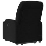 Fauteuil de massage inclinable Noir Tissu
