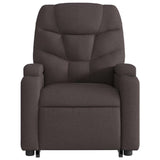 Fauteuil inclinable de massage Marron foncé Tissu