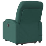 Fauteuil inclinable de massage Vert foncé Tissu