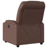 Fauteuil inclinable électrique Marron Similicuir