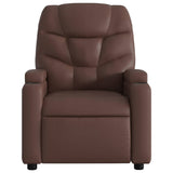 Fauteuil inclinable électrique Marron Similicuir
