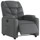 Fauteuil inclinable électrique Gris Similicuir