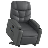 Fauteuil inclinable de massage Gris Similicuir