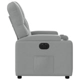 Fauteuil inclinable électrique Gris clair Tissu