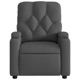 Fauteuil inclinable électrique Gris foncé Tissu