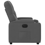 Fauteuil inclinable électrique Gris foncé Tissu