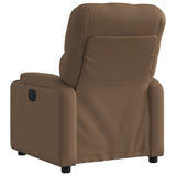 Fauteuil inclinable électrique Marron Tissu