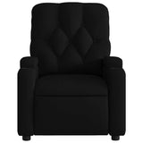 Fauteuil de massage inclinable électrique Noir Tissu