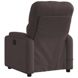 Fauteuil de massage inclinable électrique Marron foncé Tissu