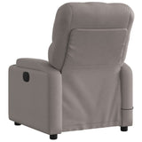 Fauteuil de massage inclinable électrique Taupe Tissu