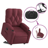 Fauteuil inclinable rouge bordeaux tissu