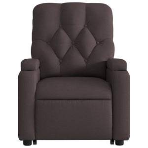Fauteuil inclinable marron foncé tissu