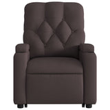 Fauteuil inclinable marron foncé tissu