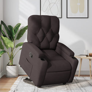 Fauteuil inclinable marron foncé tissu