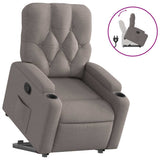 Fauteuil inclinable taupe tissu