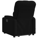 Fauteuil inclinable de massage électrique Noir Tissu