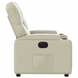 Fauteuil inclinable électrique Crème Similicuir