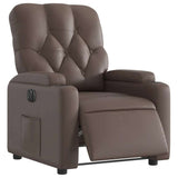 Fauteuil inclinable électrique Marron Similicuir