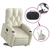 Fauteuil inclinable Crème Similicuir