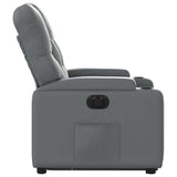 Fauteuil inclinable électrique gris similicuir