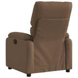 Fauteuil inclinable électrique Marron Tissu
