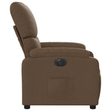Fauteuil inclinable électrique Marron Tissu