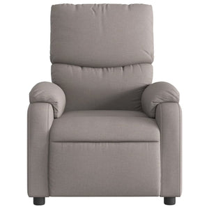 Fauteuil inclinable électrique Taupe Tissu