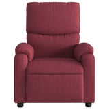 Fauteuil de massage inclinable électrique Rouge bordeaux Tissu