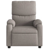 Fauteuil de massage inclinable électrique Taupe Tissu