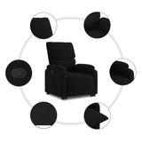 Fauteuil inclinable noir tissu
