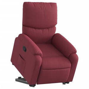 Fauteuil inclinable rouge bordeaux tissu