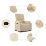Fauteuil inclinable Crème Tissu