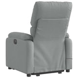 Fauteuil de massage inclinable Gris clair Tissu