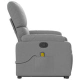 Fauteuil de massage inclinable Gris clair Tissu