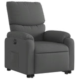 Fauteuil inclinable électrique gris foncé tissu