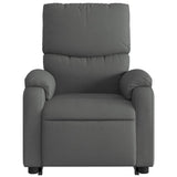 Fauteuil inclinable électrique gris foncé tissu