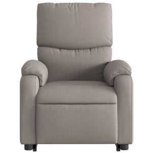 Fauteuil inclinable électrique taupe tissu
