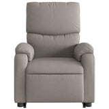 Fauteuil inclinable électrique taupe tissu