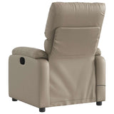 Fauteuil de massage inclinable électrique cappuccino similicuir