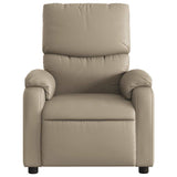 Fauteuil de massage inclinable électrique cappuccino similicuir