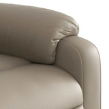 Fauteuil de massage inclinable électrique cappuccino similicuir