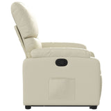 Fauteuil inclinable Crème Similicuir
