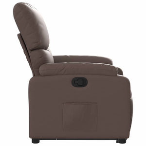 Fauteuil inclinable marron similicuir