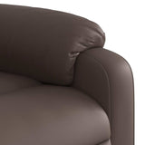 Fauteuil inclinable de massage Marron Similicuir