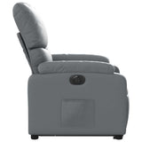 Fauteuil inclinable électrique gris similicuir