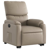 Fauteuil inclinable électrique cappuccino similicuir