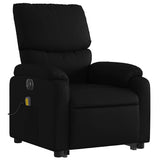 Fauteuil inclinable de massage électrique noir similicuir