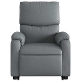 Fauteuil inclinable de massage électrique gris similicuir