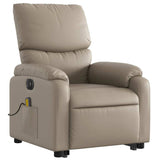 Fauteuil inclinable de massage électrique cappuccino similicuir